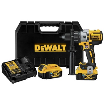 HAMMER DRILLS | Dewalt 20V MAX XR Brushless Lithium-Ion 1/2 in. Cordless Hammer Drill Driver Kit with 2 Batteries (5 Ah) - DCD997CP2BT