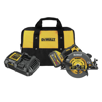 CIRCULAR SAWS | Dewalt 60V MAX FLEXVOLT Brushless 7-1/2 in. Cordless Circular Saw Kit with Electric Brake (9 Ah) - DCS578X1