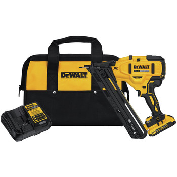 NAILERS AND STAPLERS | Factory Reconditioned Dewalt 20V MAX XR 15 Gauge Cordless Angled Finish Nailer - DCN650D1R